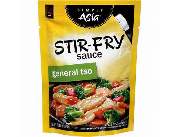 General tsao style stir fry sauce food facts