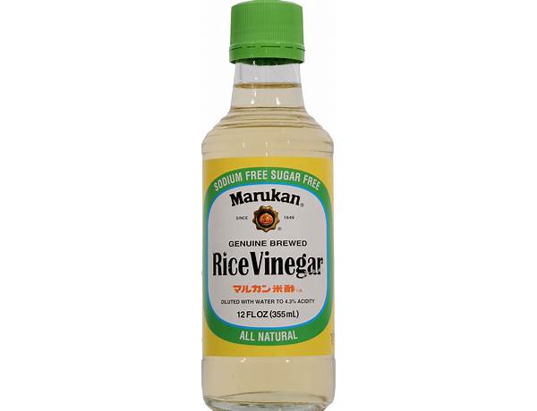 Genuinely brewed rice vinegar food facts