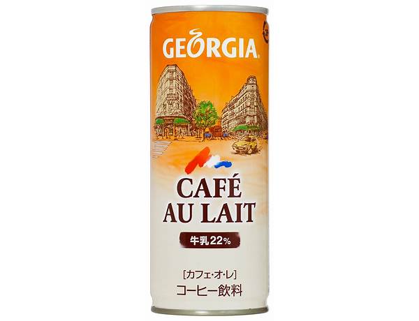 Georgia coffee cafe au lait food facts