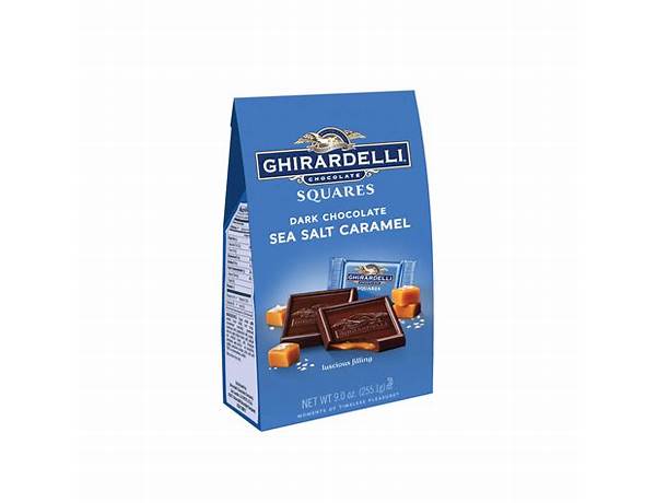 Ghirardelli chocolate sea salt caramel food facts