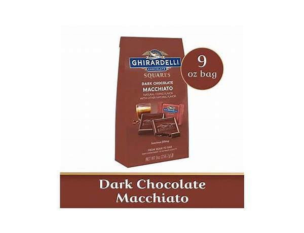 Ghirardelli dark chocolate machiato food facts