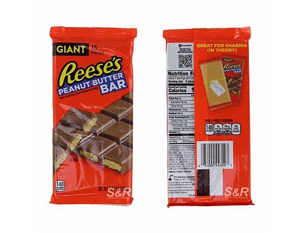 Giant peanut butter bar food facts