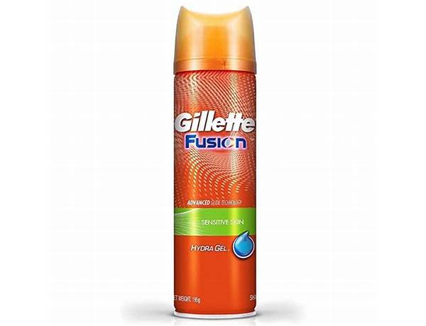 Gillette fusion sensitive skin 195ml 2/22 - food facts