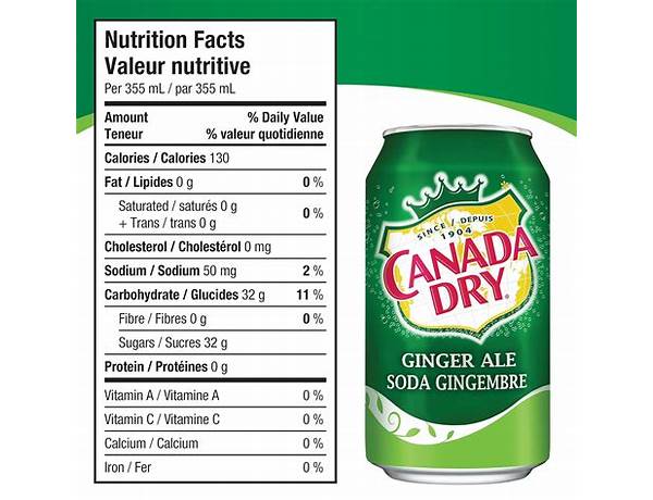 Ginger ale nutrition facts