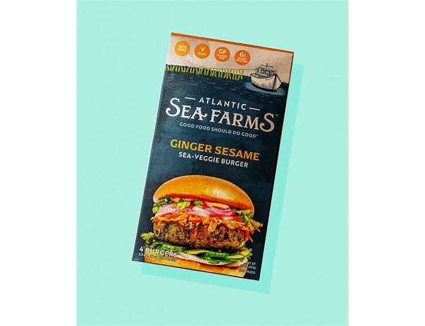 Ginger sesame sea veggie burgers food facts