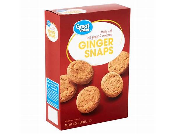 Ginger snappy cookies food facts