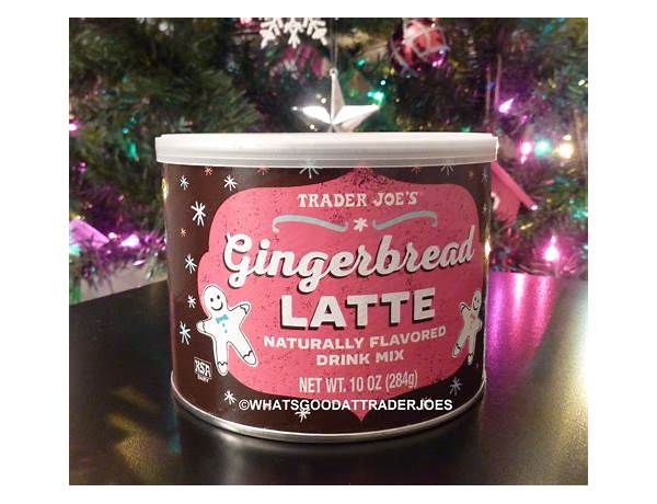 Gingerbread latte, naturally flavored drink mix ingredients