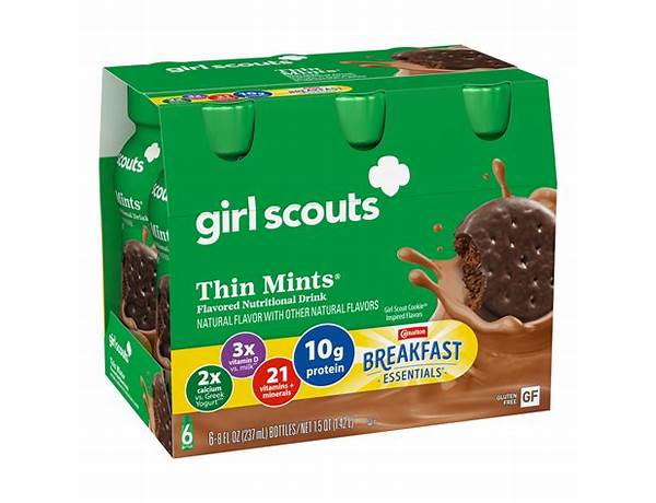 Girl scouts thin mint breakfast essentials food facts