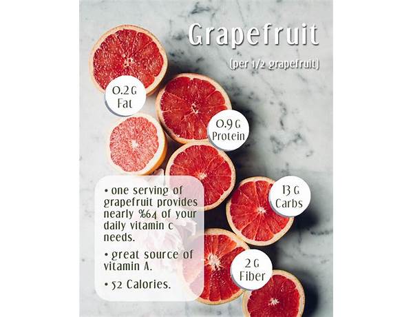 Glorious grapefruit nutrition facts