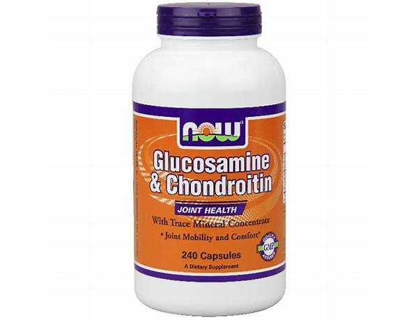 Glucosamine chondroitin nutrition facts
