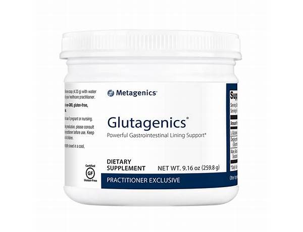 Glutagenics food facts