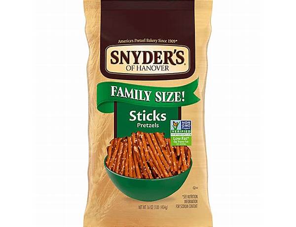 Gluten free all natural pretzel sticks oz food facts