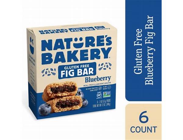 Gluten free blueberry fig bars food facts