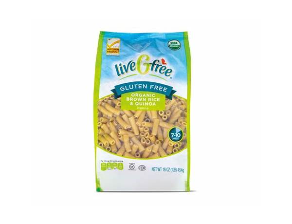 Gluten free brown rice and quinoa fusilli pasta food facts