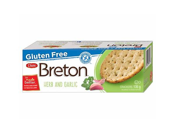 Gluten free herb and garlic crackers food facts