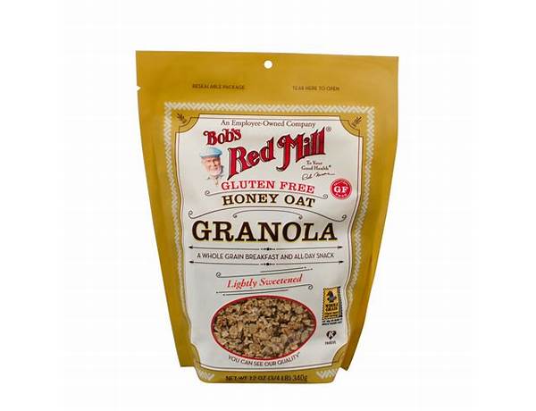 Gluten free honey oat granola food facts