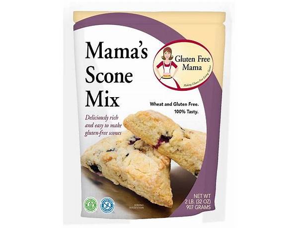 Gluten free mama s scone mix nongritty and smooth food facts