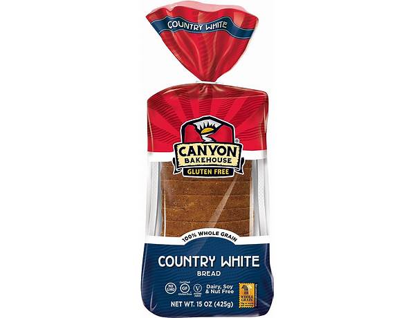 Glutenfree country white bread food facts