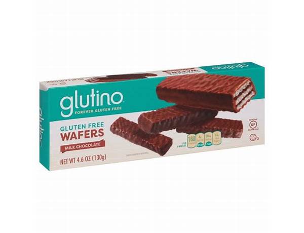 Glutino, gluten free wafers, milk chocolate food facts