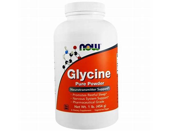 Glycine powder food facts