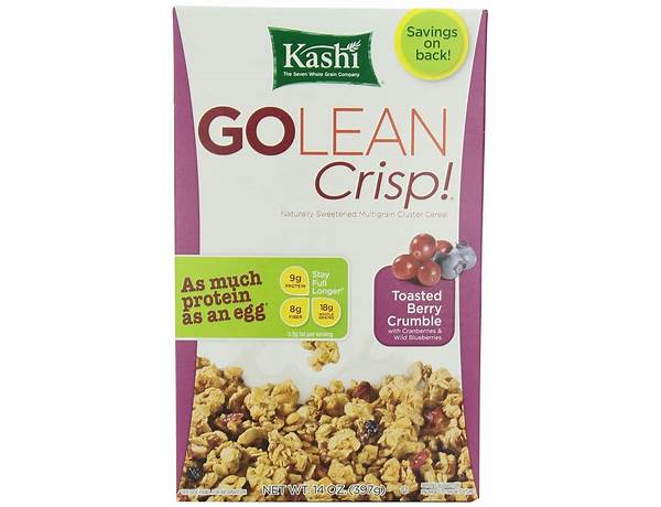 Go toasted berry crisp cereal vegan ingredients