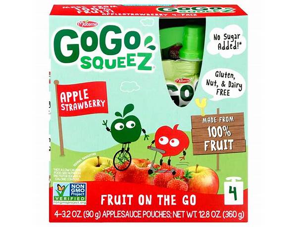Gogo squeez apple strawberry food facts