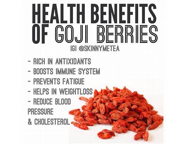 Goji berries ingredients