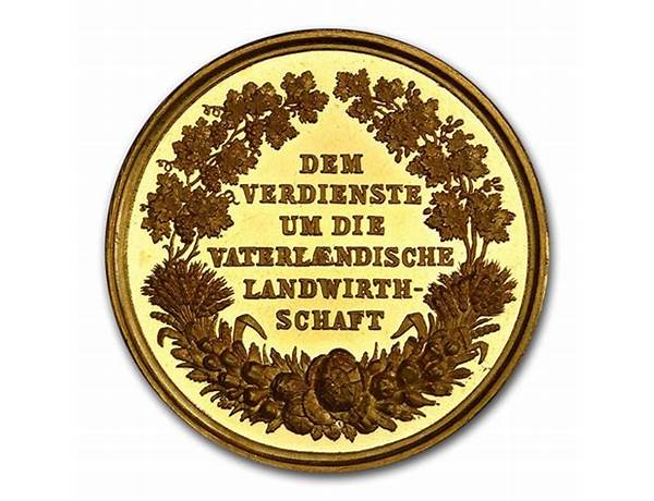 Gold Medal Of The German Agricultural Society, musical term