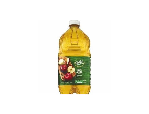 Gold emblem, 100% apple juice ingredients