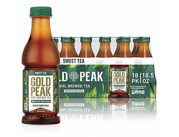 Gold peak real brewed tea food facts