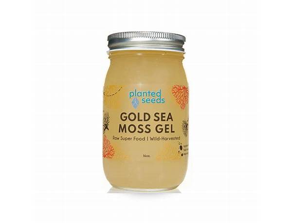 Gold seamoss gel ingredients