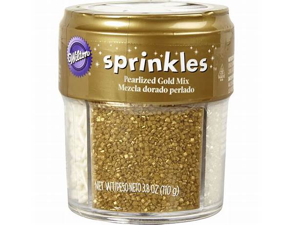 Gold sprinkles mix food facts