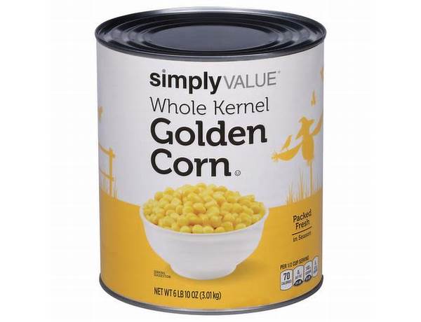 Golden corn whole kernel ingredients