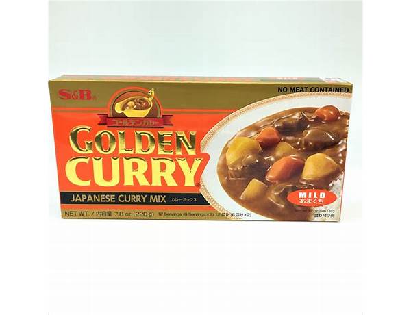 Golden curry, mild food facts