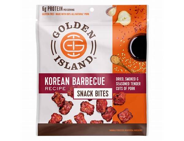 Golden island korean barbecue snack bites food facts