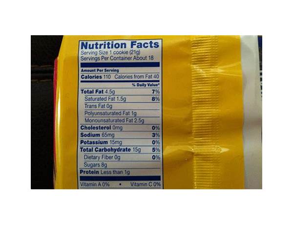 Golden oreo nutrition facts