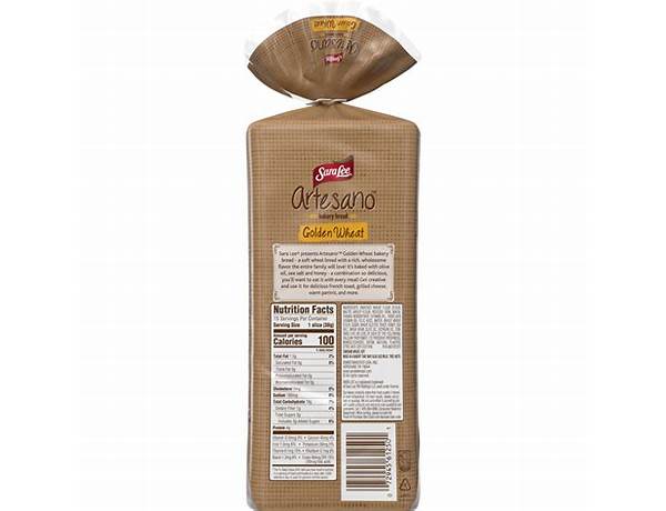 Golden wheat bakery bread nutrition facts