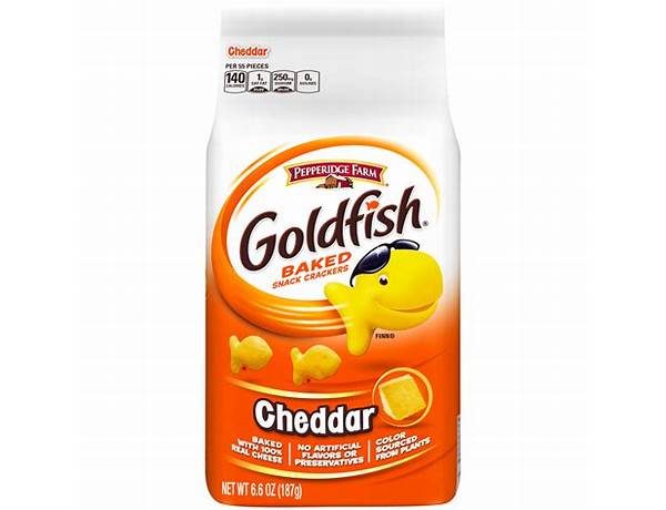 Goldfish baked snack crackers, cheddar ingredients