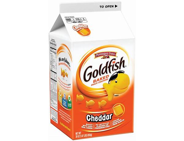 Goldfish baked snack crackers, original food facts