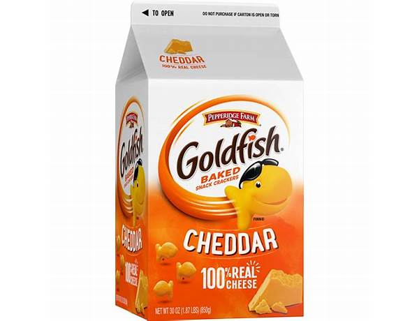 Goldfish cheddar colors food facts
