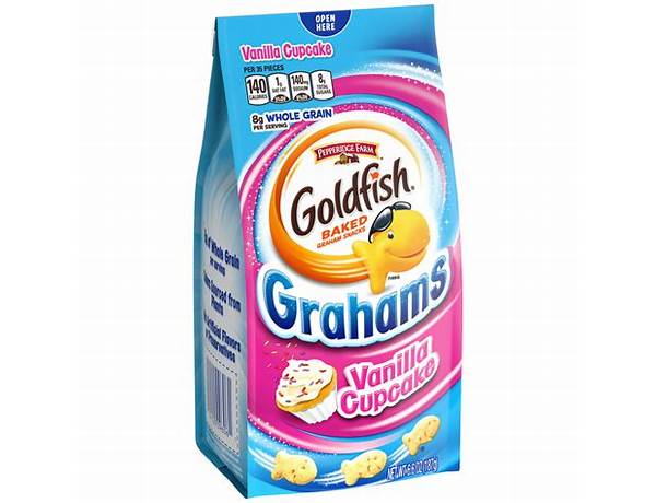 Goldfish grahams, vanilla cupcake food facts