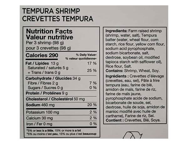 Goldmarie nutrition facts