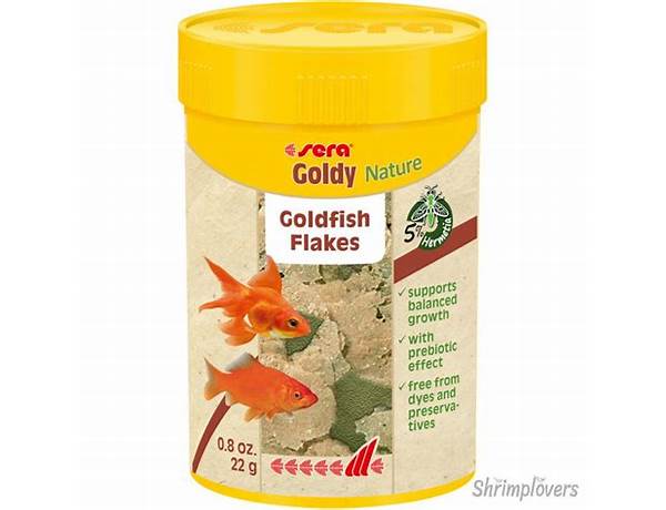 Goldy nature goldfish flakes nutrition facts