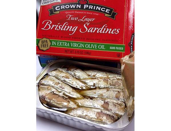 Gourmet brisling sardines food facts