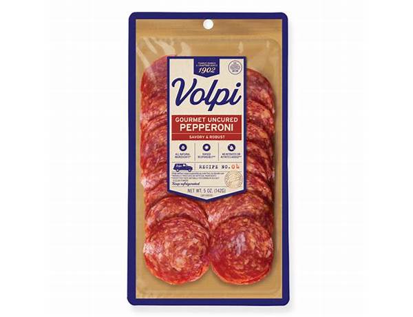 Gourmet uncurced pepperoni food facts