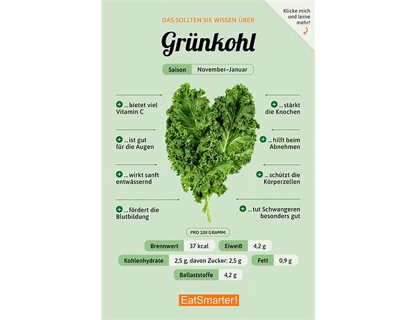 Grünkohl frisch nutrition facts