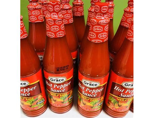 Grace, hot pepper sauce, very hot ingredients