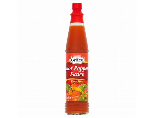 Grace, hot pepper sauce, very hot nutrition facts