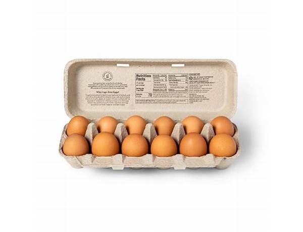 Grade a brown large eggs(cage free) ingredients