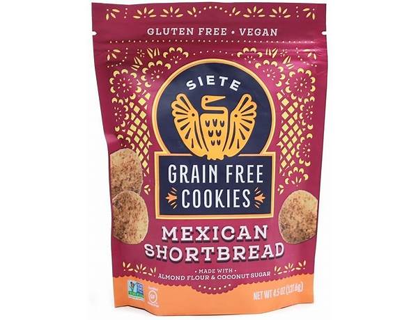 Grain free mexican shortbread cookies food facts